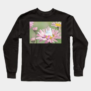 im rosa Gänseblümchen Long Sleeve T-Shirt